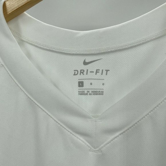 Nike Dri-Fit White Men's Size Large Jersey Athletic Lacrosse Shirt NWT - Picture 3 of 9